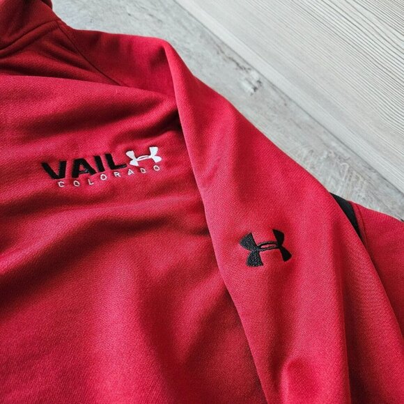 Under Armour Vail Colorado Cold Gear Jacket 1/4 Zip Golf Ski Pullover  Mens Sz M - Picture 8 of 16